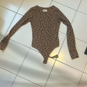 Abercrombie leopard print bodysuit